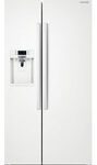 Samsung - 22.3 Cu. Ft. Counter-Depth Side-by-Side Refrigerator with Thru-the-Door Ice and Water - White