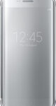 Samsung - Clear View Case for Samsung Galaxy S6 edge Plus Cell Phones - Gray