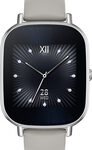 Asus - ZenWatch 2 Smartwatch 45mm Stainless Steel - Silver/Khaki Leather