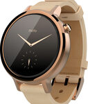 Motorola - Moto 360 2nd Generation Women's Smartwatch 42mm Stainless Steel - Rose Gold/Blush Leather