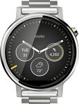 Motorola - Moto 360 2nd Generation Men's Smartwatch 46mm Stainless Steel - Silver Stainless Steel