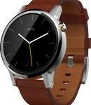 Motorola - Moto 360 2nd Generation Men's Smartwatch 42mm Stainless Steel - Silver/Cognac Leather