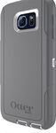 OtterBox - Defender Series Case for Samsung Galaxy S6 Cell Phones - White/Gunmetal Gray