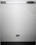 LG - Studio Series 24" Hidden Control Built-In Dishwasher with Stainless Steel Tub - Stainless Steel
