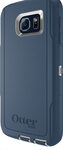 OtterBox - Defender Series Case for Samsung Galaxy S6 Cell Phones - Sleet Gray/Dark Deep Water Blue