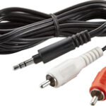 Insignia™ - 6' 3.5mm Mini-to-RCA Stereo Audio Cable - Black