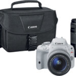 Canon - EOS Rebel SL1 DSLR Camera with 18-55mm STM and 75-300mm III Lenses - White