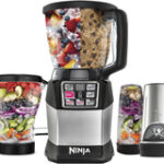 Ninja - Nutri Ninja Auto-IQ Compact 6-Speed Blender - Black/Silver