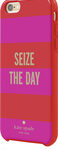 kate spade new york - Hybrid Hard Shell Case for Apple® iPhone® 6 Plus and 6s Plus - Sieze the Day Rugby Stripe Red/Pink