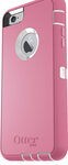OtterBox - Defender Series Case for Apple® iPhone® 6 Plus and 6s Plus - White/Hibiscus Pink