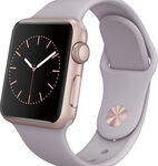 Apple - Apple Watch Sport 38mm Rose Gold Aluminum Case - Lavender Sport Band