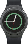 Samsung - Gear S2 Smartwatch 42mm Stainless Steel - Black Elastomer