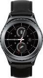 Samsung - Gear S2 Classic Smartwatch 40mm Stainless Steel - Black Leather - Image 1