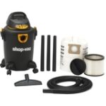 Shop-Vac - 6 Gallon Quiet Deluxe Wet/Dry Vacuum Cleaner - Black