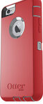 OtterBox - Defender Series Case for Apple® iPhone® 6 and 6s - Sleet Gray/Scarlet Red