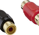 Insignia™ - RCA Plug Couplers (2-Pack) - Red/Black