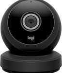 Logitech - Logi Circle Portable Wireless Video Monitoring Camera with 2-way talk - Black