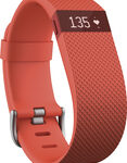 Fitbit - Charge HR Heart Rate and Activity Tracker + Sleep Wristband (Large) - Tangerine