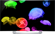 LG - 55" Class (55.3" Diag.) - OLED - Curved - 1080p - Smart - 3D - HDTV - Black - Image 1