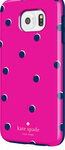 kate spade new york - Hybrid Hard Shell Case for Samsung Galaxy S6 Cell Phones - Scatter Pavilion Pink/Navy