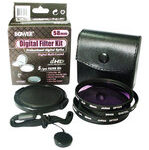 Bower - 5-Piece 58mm Digital Lens Filter Kit