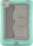 Griffin Technology - Survivor Slim Case for Apple® iPad® mini 4 - Chromium Green/Mineral Gray