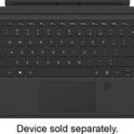 Microsoft - Surface Pro Type Cover with Fingerprint ID - Black