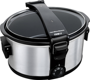 Hamilton Beach - Stay or Go 7-Quart Portable Slow Cooker - Silver - Image 1