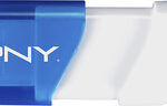 PNY - Compact Attaché 8GB USB 2.0 Flash Drive - Blue