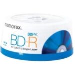 Memorex - Blu-ray Recordable Media - BD-R - 6x - 25 GB - 30 Pack Spindle