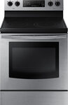 Samsung - 30" Self-Cleaning Freestanding Electric Convection Range - Stainless Steel