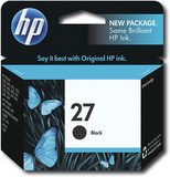 HP - 27 Black Original Ink Cartridge - Black - Image 1