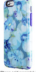 Speck - Inked Hard Shell Case for Apple® iPhone® 6 and 6s - Aqua Floral Blue/Ultraviolet Purple
