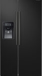 Samsung - 24.5 Cu. Ft. Side-by-Side Refrigerator with Thru-the-Door Ice and Water - Black
