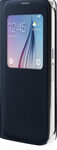 Samsung - S-View Flip Cover for Samsung Galaxy S6 Cell Phones - Black