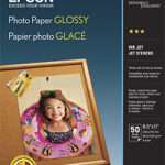 Epson - 50-Pack 8.5" x 11" Glossy Photo Paper