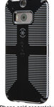 Speck - CandyShell Grip Case for HTC One (M8) Cell Phones - Black/Gray