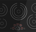 LG - 36" Built-In Electric Cooktop - Black