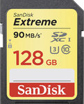 SanDisk - Extreme 128GB SDXC UHS-1 Memory Card - Black