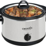 Crock-Pot - 4-Quart Slow Cooker - Stainless/Black