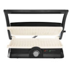 Oster - DuraCeramic 2-in-1 Electric Panini Maker/Grill - Charcoal