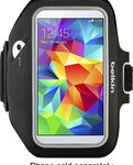 Belkin - Sport-Fit Plus Armband for Samsung Galaxy S 5 Cell Phones - Black