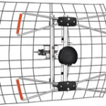 Antennas Direct - Long-Range Digital TV Antenna - Black/Silver