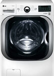 LG - 5.2 Cu. Ft. 14-Cycle High-Efficiency Steam Front-Loading Washer - White