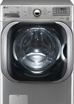 LG - 5.2 Cu. Ft. 14-Cycle High-Efficiency Steam Front-Loading Washer - Graphite Steel