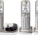 Panasonic - KX-TGD223N DECT 6.0 Expandable Cordless Phone System with Digital Answering System - Champagne Gold