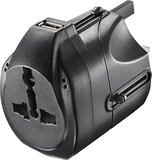 Insignia™ - Travel Power Adapter - Black
