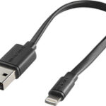 Insignia™ - Apple MFi Certified 6" Lightning Charge-and-Sync Cable - Black