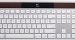 Logitech - K750 Wireless Solar Keyboard for Mac - White/Silver