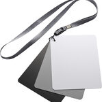 Insignia™ - White Balance Gray Card Kit (3-Count) - White/Gray/Black